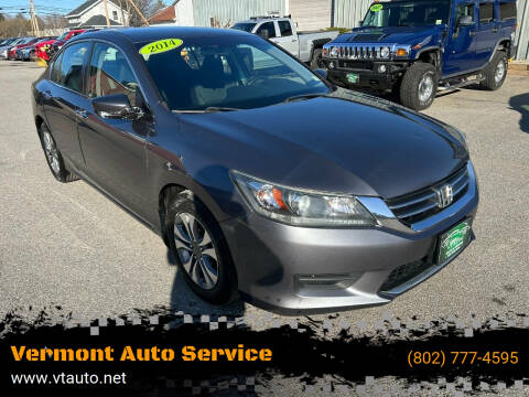 2014 Honda Accord for sale at Vermont Auto Service in South Burlington VT