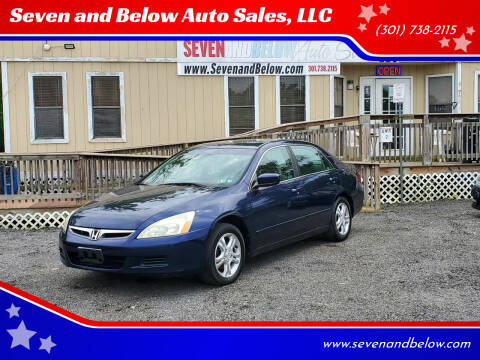 2007 Honda Accord for sale at Seven and Below Auto Sales, LLC in Rockville MD