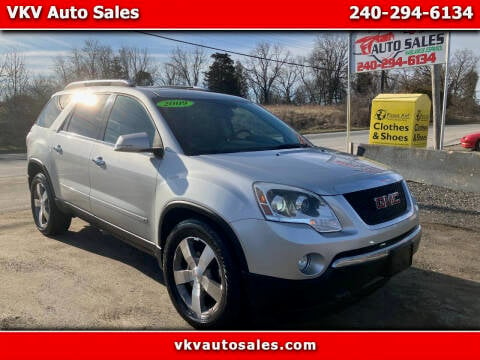 2009 GMC Acadia for sale at VKV Auto Sales in Laurel MD