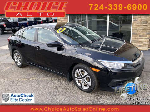 2016 Honda Civic for sale at CHOICE AUTO SALES in Murrysville PA