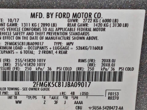 2018 Ford Flex SEL