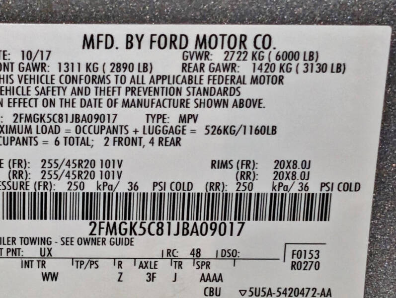 2018 Ford Flex SEL