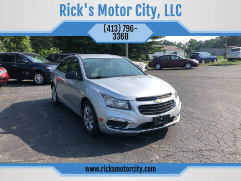 2015 Chevrolet Cruze for sale at Rick's Motor City, LLC in Springfield MA