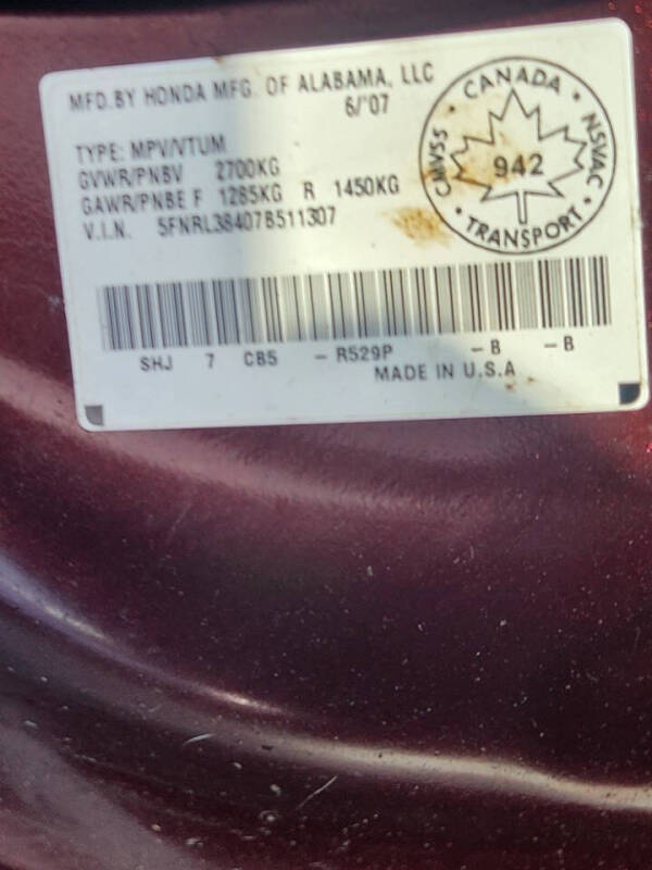 2007 Honda Odyssey EX