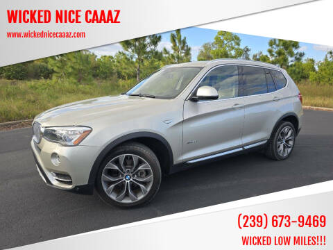 2016 BMW X3 for sale at WICKED NICE CAAAZ in Cape Coral FL