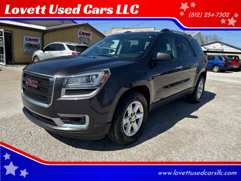 2016 GMC Acadia for sale at Lovett Used Cars LLC in Washington IN