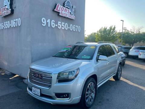 2014 GMC Acadia for sale at LIONS AUTO SALES in Sacramento CA