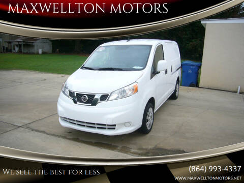 2020 Nissan NV200 for sale at MAXWELLTON MOTORS in Greenwood SC