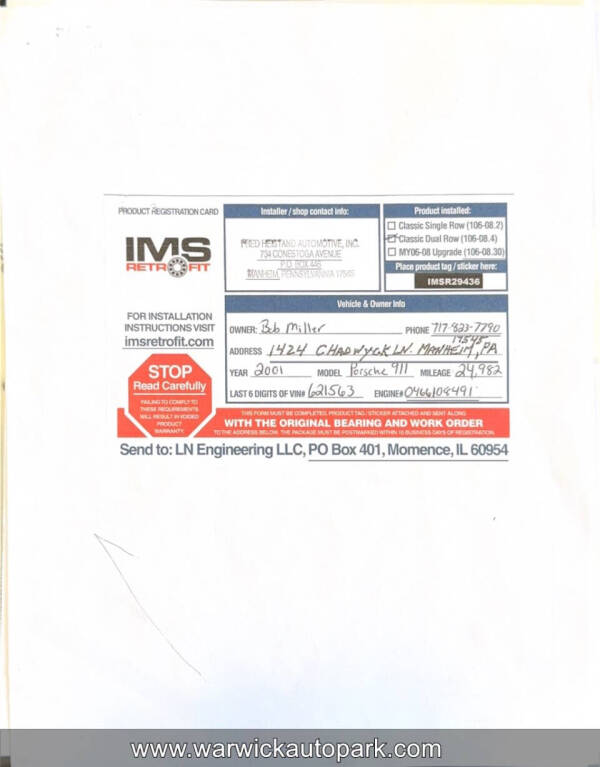 2001 Porsche 911 Carrera