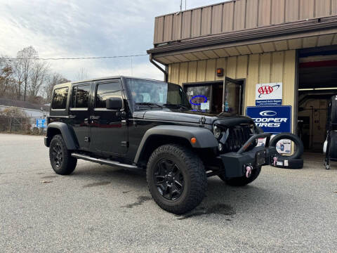 2016 Jeep Wrangler Unlimited for sale at Desmond's Auto Sales in Colchester CT