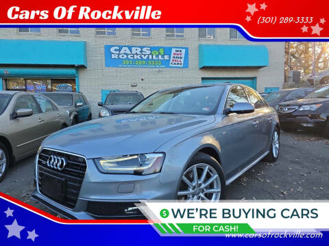 2015 Audi A4 for sale at Cars Of Rockville in Rockville MD