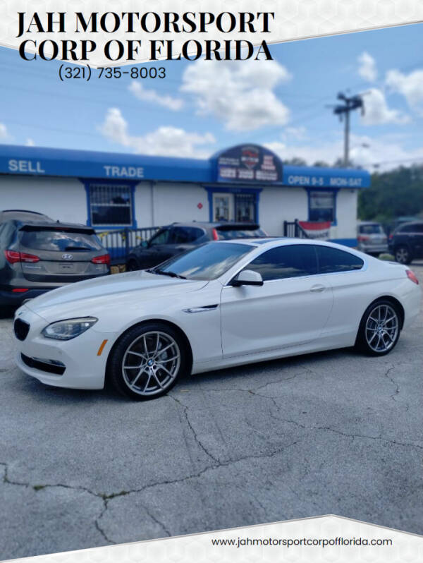 2012 BMW 6 Series for sale at JAH MOTORSPORT CORP OF FLORIDA in Cocoa FL