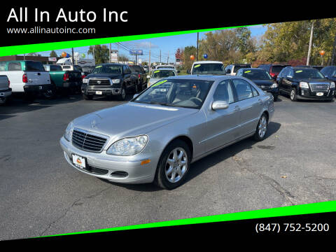 2003 Mercedes-Benz S-Class for sale at All In Auto Inc in Palatine IL