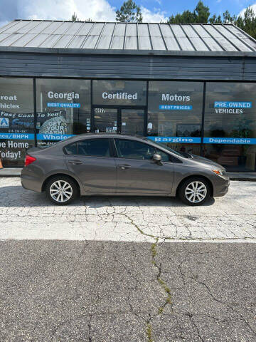 2012 Honda Civic for sale at Georgia Certified Motors in Stockbridge GA