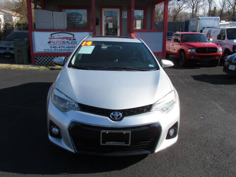 2014 Toyota Corolla for sale at 4Auto Sales, Inc. in Fredericksburg VA