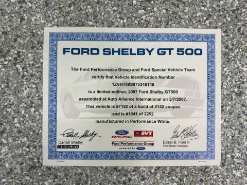 2007 Ford Shelby GT500