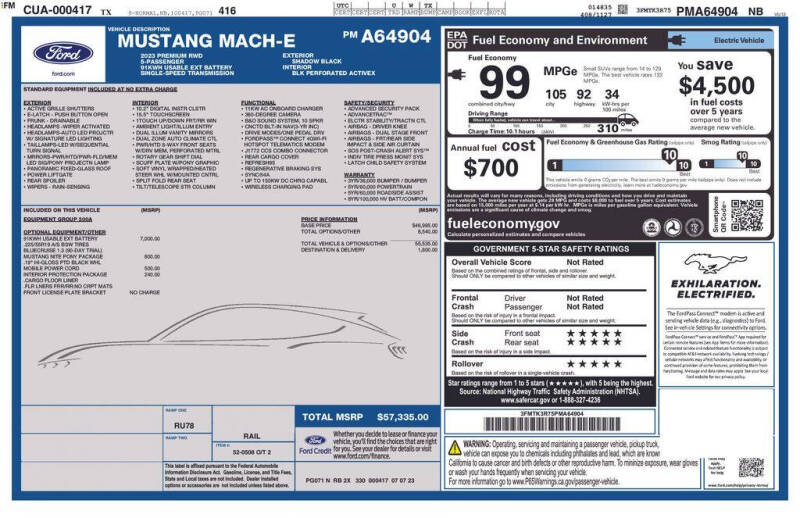 2023 Ford Mustang Mach-E Premium