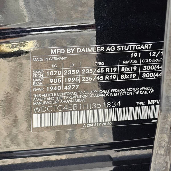 2017 Mercedes-Benz GLA GLA 250