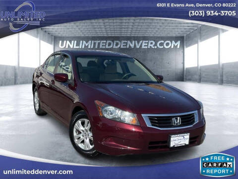 2010 Honda Accord for sale at Unlimited Auto Sales in Denver CO