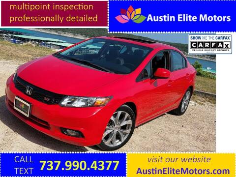 2012 Honda Civic for sale at Austin Elite Motors in Austin TX