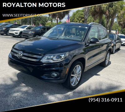 2016 Volkswagen Tiguan for sale at ROYALTON MOTORS in Plantation FL