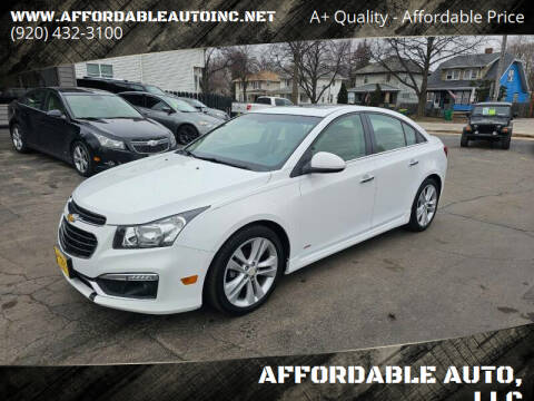 2015 Chevrolet Cruze for sale at AFFORDABLE AUTO, LLC in Green Bay WI