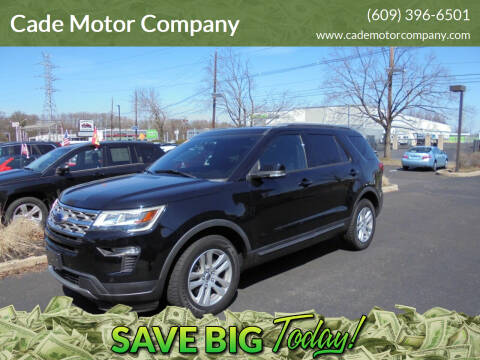 2018 Ford Explorer for sale at Cade Motor Company in Lawrenceville NJ