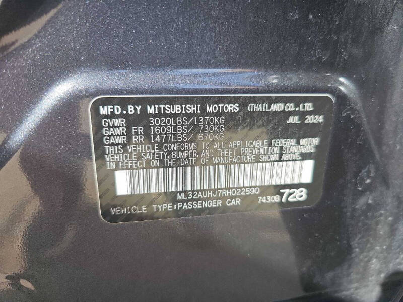 2024 Mitsubishi Mirage ES