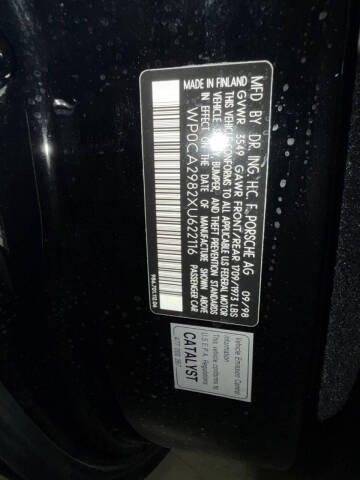 1999 Porsche Boxster