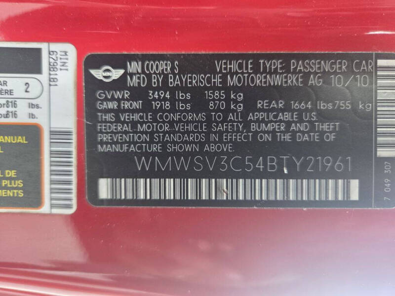 2011 MINI Cooper S