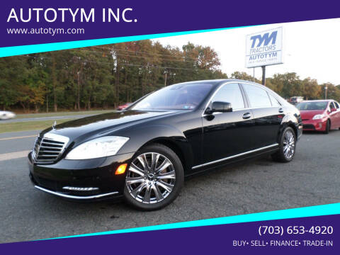 2013 Mercedes-Benz S-Class for sale at AUTOTYM INC. in Fredericksburg VA