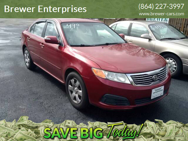 2010 Kia Optima for sale at Brewer Enterprises in Greenwood SC