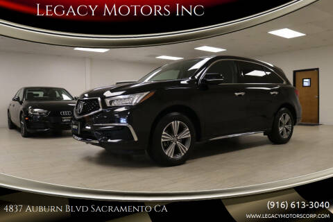 2019 Acura MDX for sale at Legacy Motors Inc in Sacramento CA