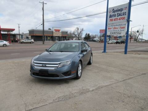 2012 Ford Fusion for sale at Springs Auto Sales in Colorado Springs CO