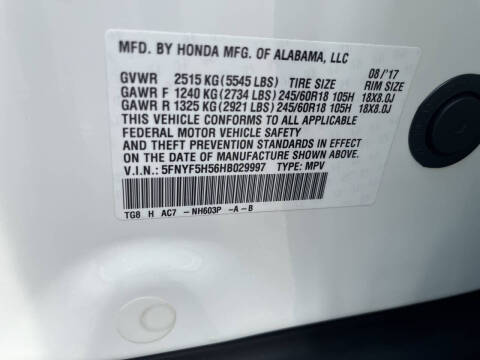 2017 Honda Pilot EX-L