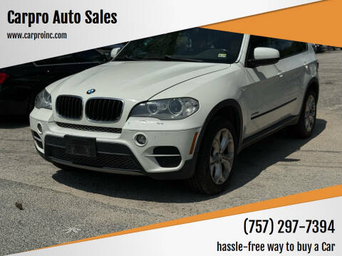 2012 BMW X5 for sale at Carpro Auto Sales in Chesapeake VA