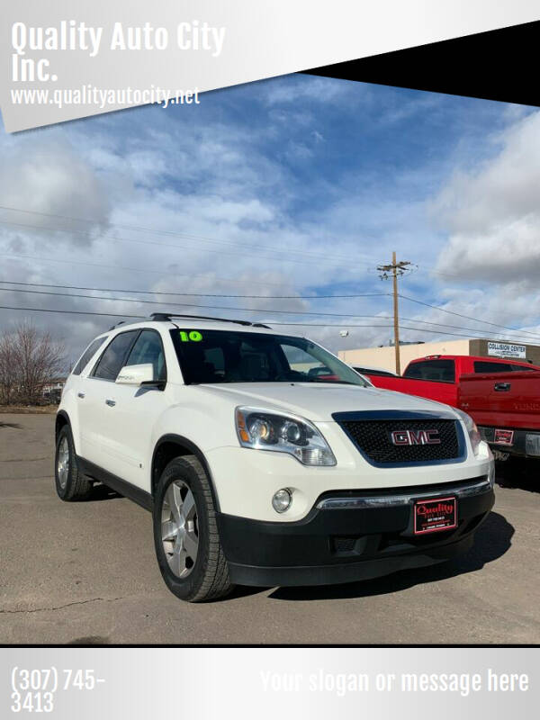 2010 GMC Acadia for sale at Quality Auto City Inc. in Laramie WY