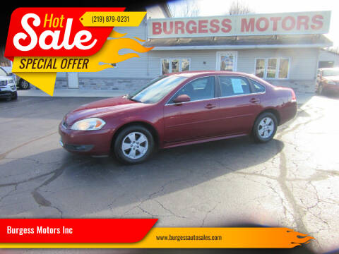 2010 Chevrolet Impala for sale at Burgess Motors Inc in Michigan City IN
