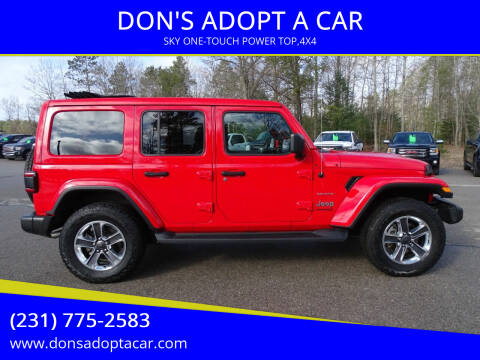 2021 Jeep Wrangler Unlimited for sale at DON'S ADOPT A CAR in Cadillac MI