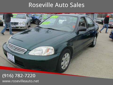 1999 Honda Civic for sale at Roseville Auto Sales in Roseville CA