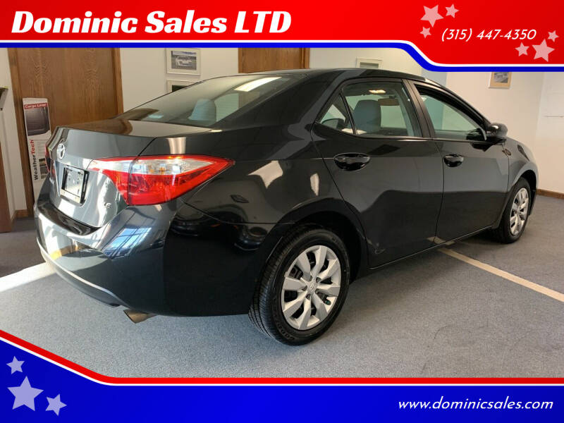 2015 Toyota Corolla for sale at Dominic Sales LTD in Syracuse NY