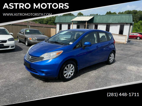 2014 Nissan Versa Note for sale at ASTRO MOTORS in Houston TX