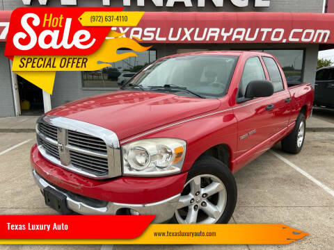 2007 Dodge Ram Pickup 1500 for sale at Texas Luxury Auto in Cedar Hill TX
