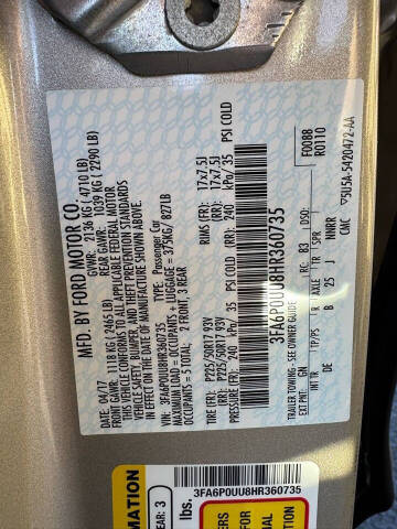 2017 Ford Fusion Hybrid S