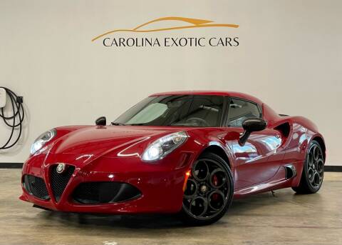 2015 Alfa Romeo 4C for sale at Carolina Exotic Cars & Consignment Center in Raleigh NC