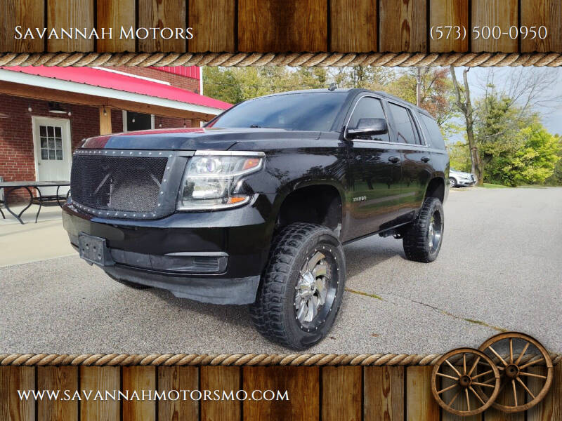 2015 Chevrolet Tahoe for sale at Savannah Motors in Whiteside MO