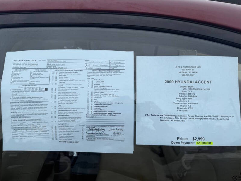 2009 Hyundai Accent GLS