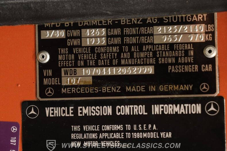 1980 Mercedes-Benz 450-Class