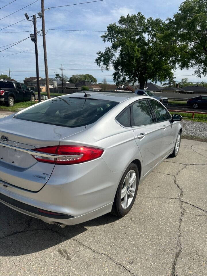 2018 Ford Fusion Hybrid for sale at Cars On The Run Auto Sale in Harvey, LA