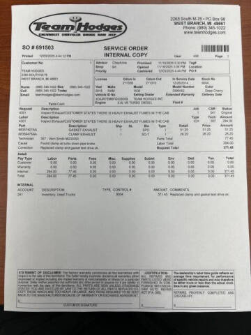 2015 RAM 1500 Big Horn